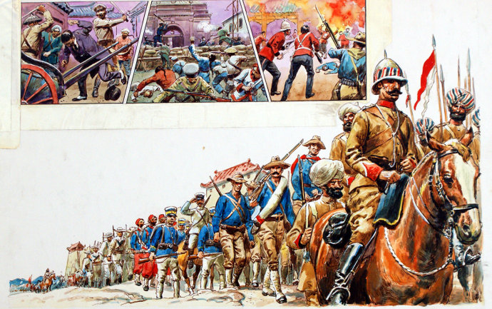 美国军队进攻北京城