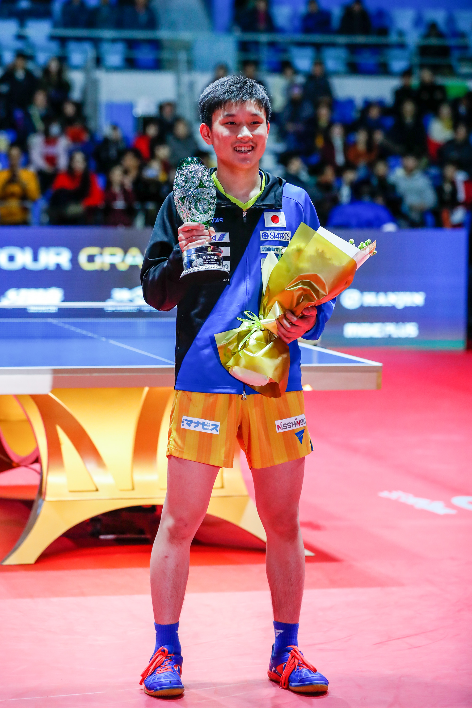 乒乓球——国际乒联总决赛:张本智和男单夺冠