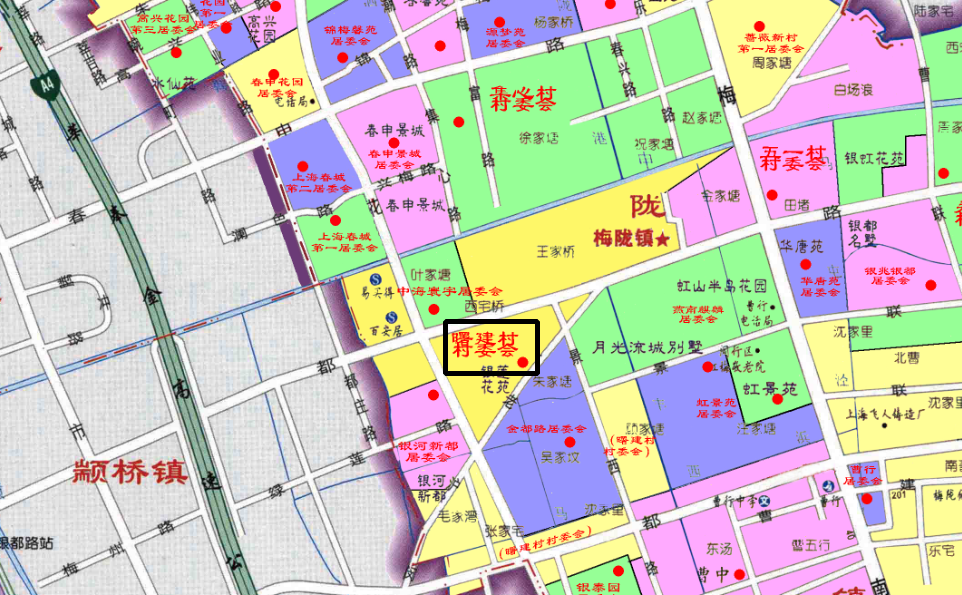 闵行区梅陇镇地图图片