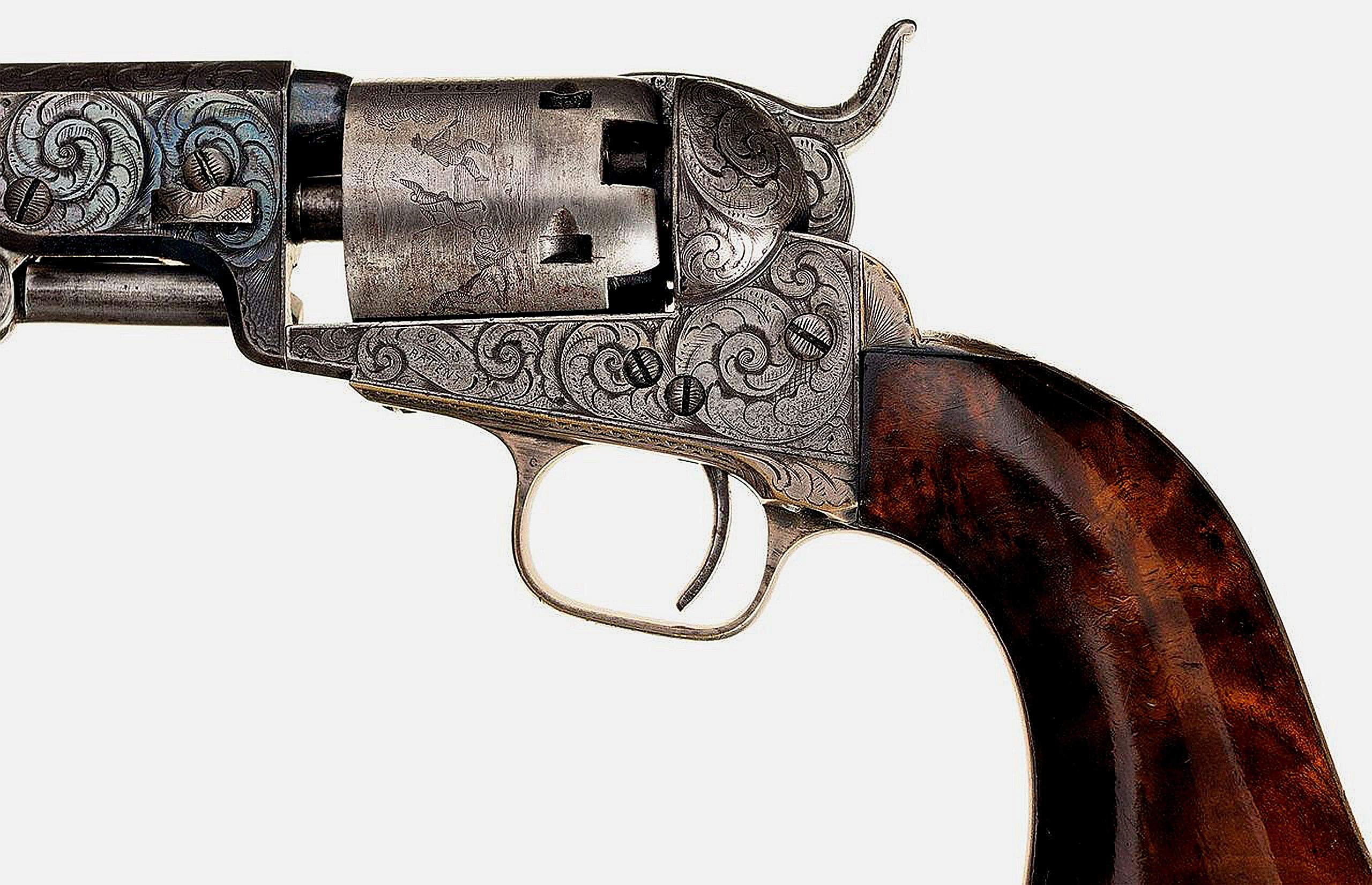 历史中的老枪,一组老左轮,一起来欣赏下