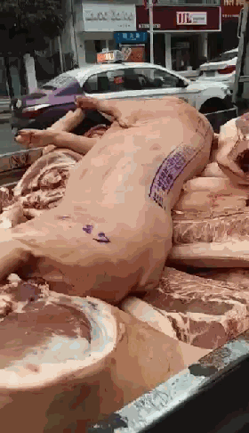 网曝"非洲猪瘟臭肉已到六盘水"画面,真相是