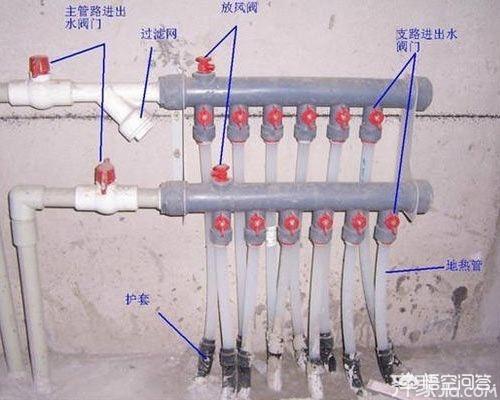 地暖回水管安装图图片