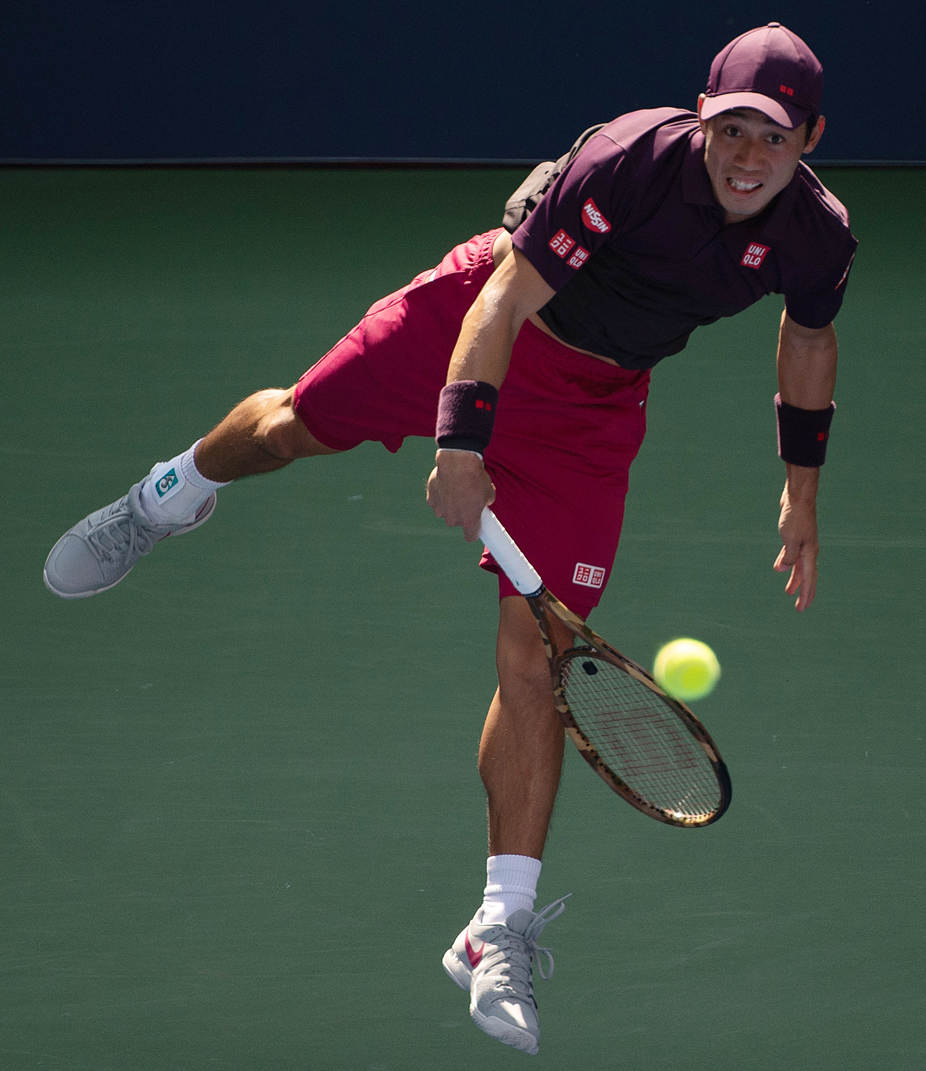 网球——美网:锦织圭晋级八强(1)