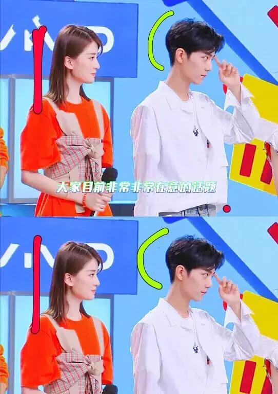 乔欣和肖战后脑勺对比好明显,怪不得她说愿意花大钱整头型了