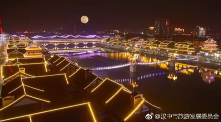 西乡廊桥夜景,汉中又一王牌夜景地!