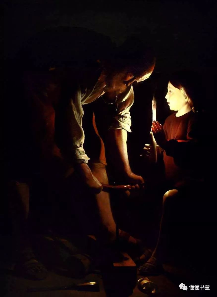 名画欣赏   拉图尔 油画《木匠圣约瑟》