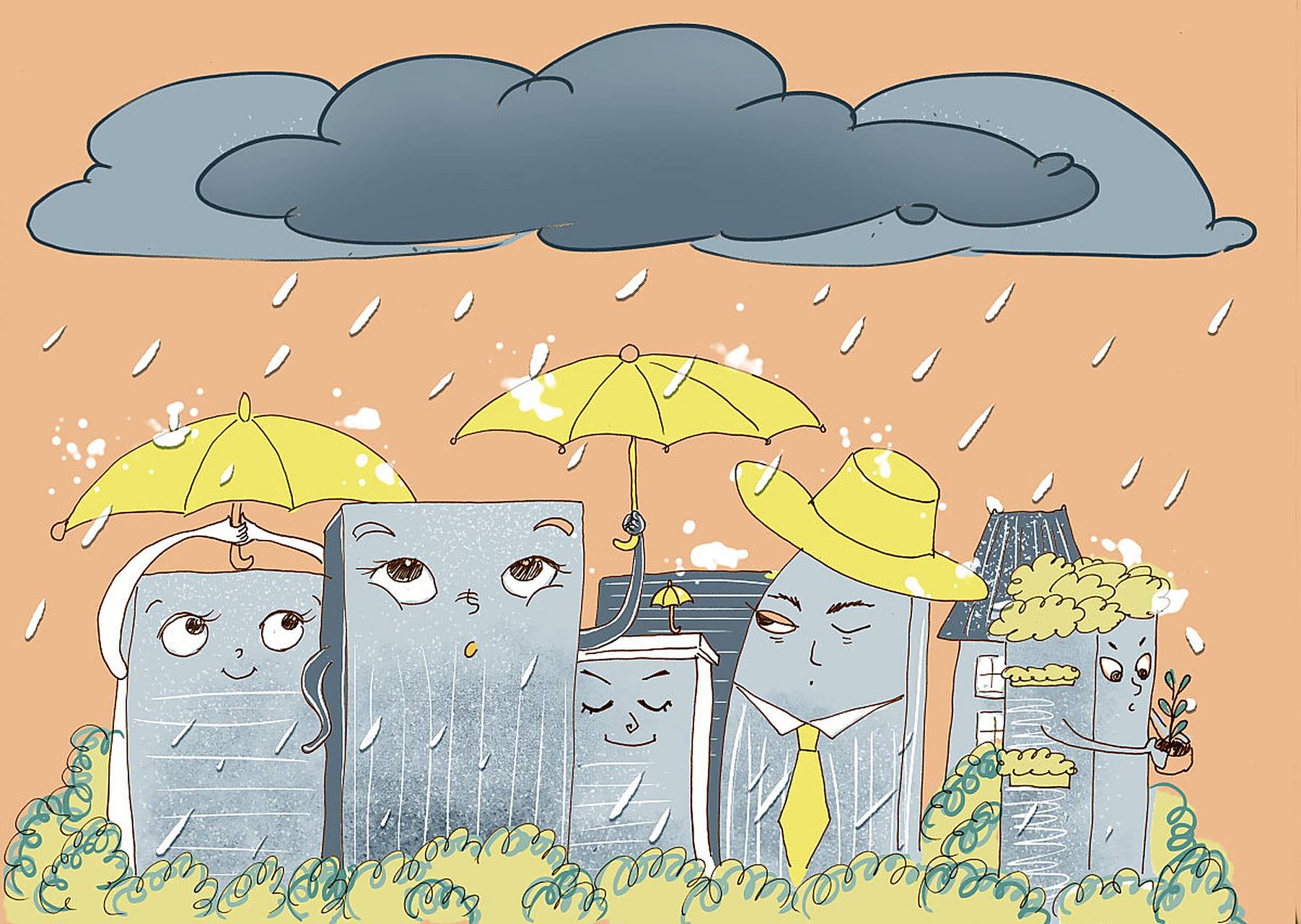 未成年人安全# 春季,天气多变,有时突然从艳阳天变成倾盆大雨,作为