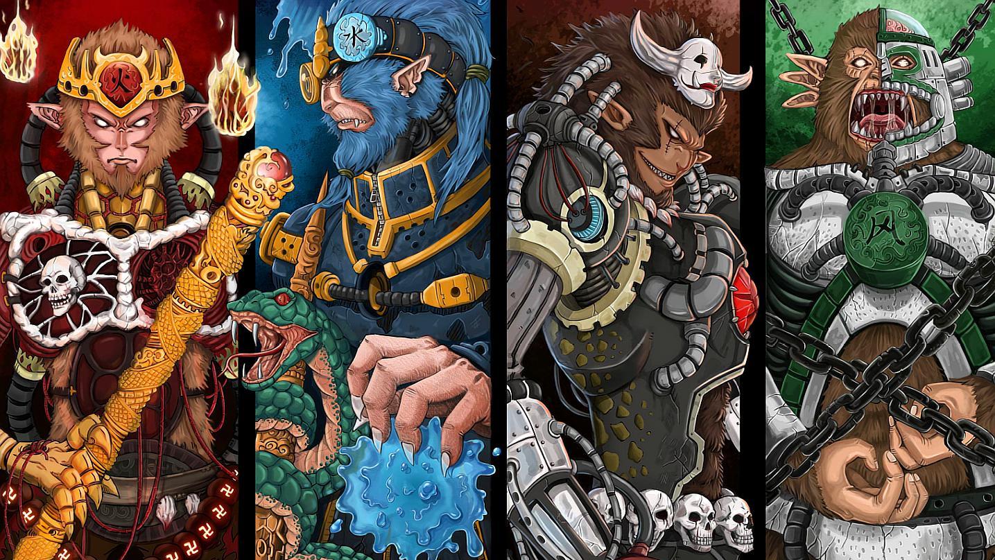 神秘的四大灵猴,除孙悟空和六耳猕猴外,剩下两位在哪?