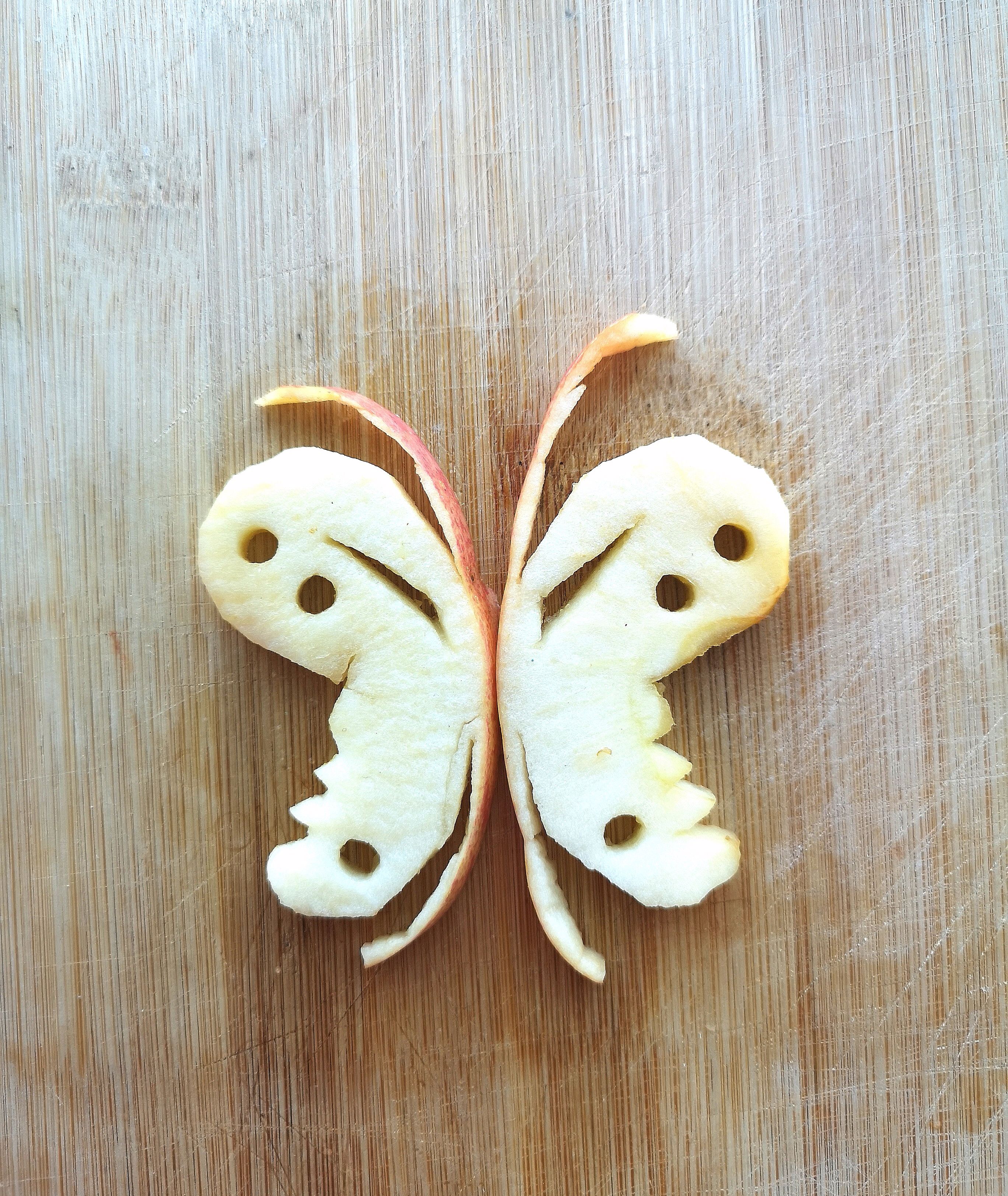 创意水果摆盘——苹果蝴蝶