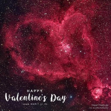 情人节星空也放闪天文学家献上"心形星云"同贺!