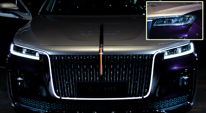 还说国产造车水平不行?红旗h9灯光点亮,哪一点输给奥迪?