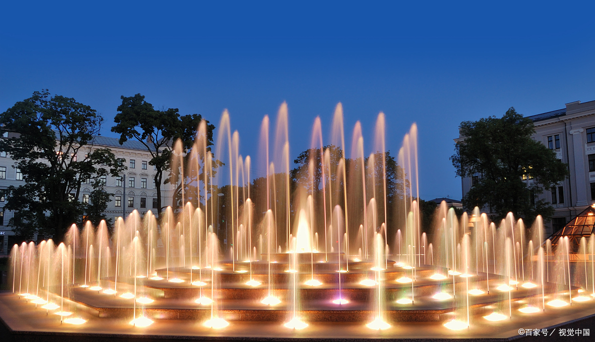 广场旱地喷泉为现代城市添彩