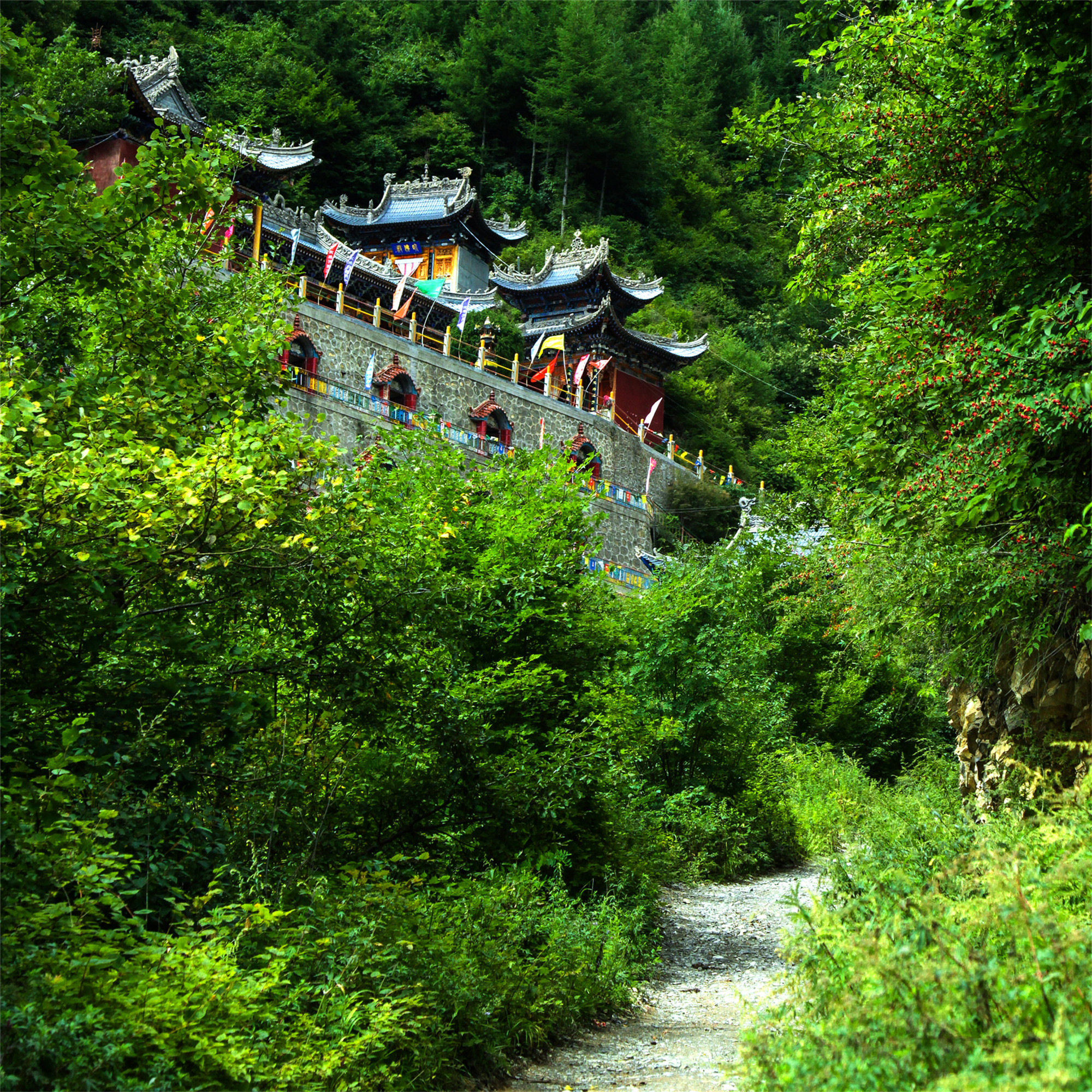 从来都是景同人不同,这是甘肃省武山县慈云古寺