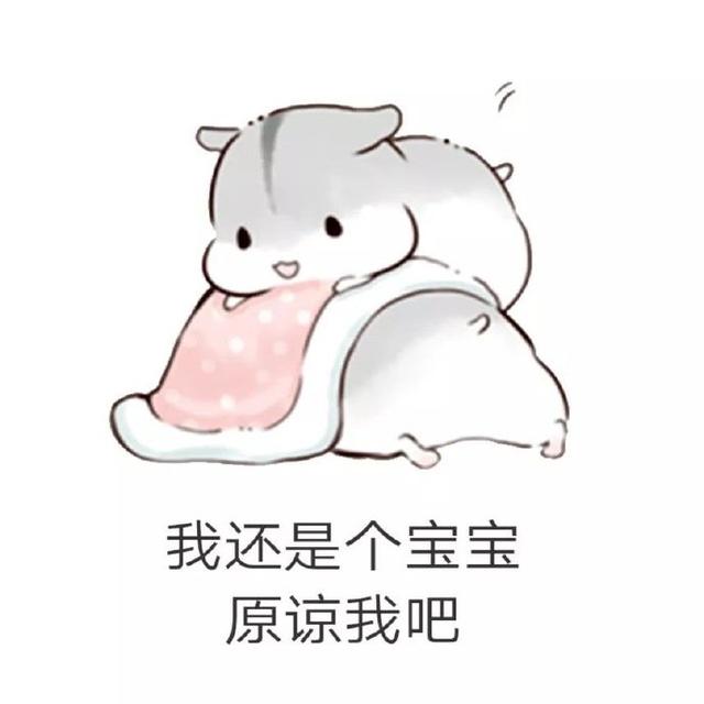 搞笑撩汉表情包:我还是个宝宝,原谅我吧!