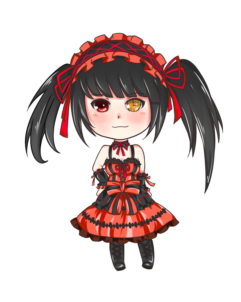 动漫美图欣赏:q版时崎狂三 转载自百家号作者:莉琴动漫