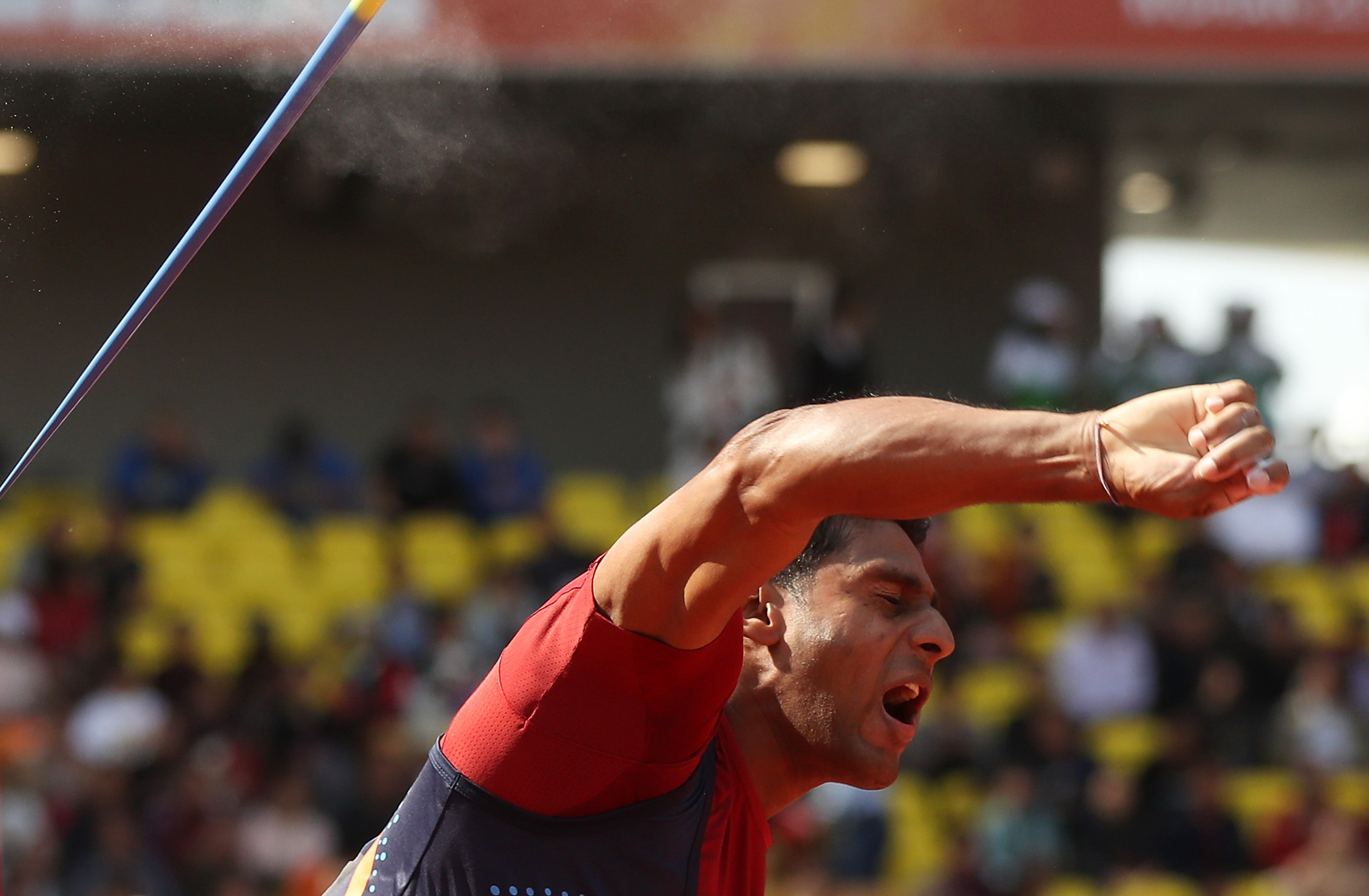 田径——印度选手希夫帕尔获男子标枪金牌