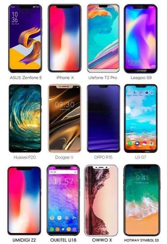 华为p20,vivo x21外观确认,全部致敬iphone x刘海,你喜欢吗?