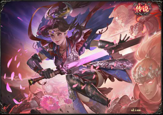 三国杀:官方女武将传说皮肤一览,英姿飒爽不让须眉