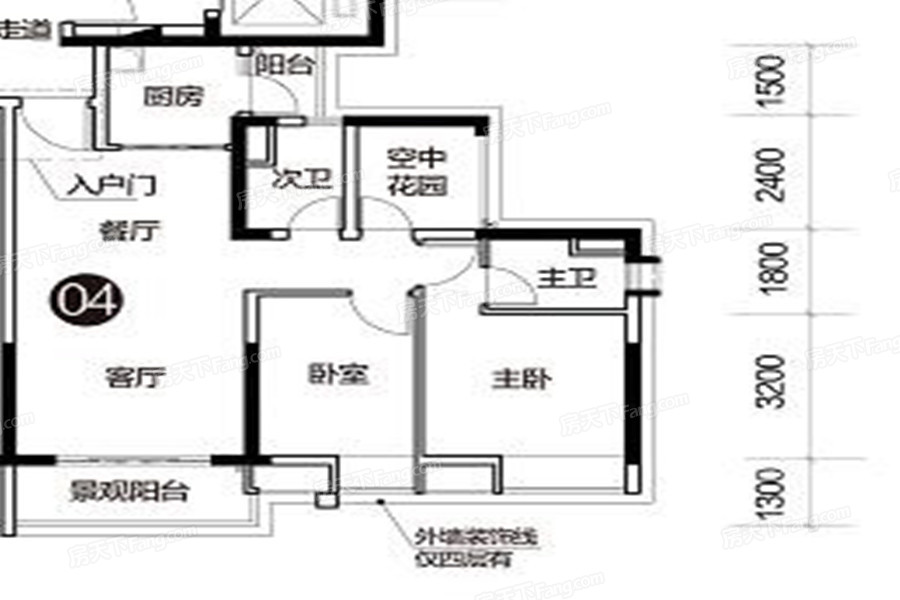 保利珑门3座户型图图片