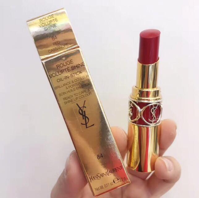 ysl的热门色号:84经典正红,80滋润显白,85适合皮肤黑的人用!