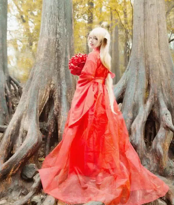 狐妖小红娘:苏苏真人cos新娘装,清纯小狐狸,月初准备好了吗