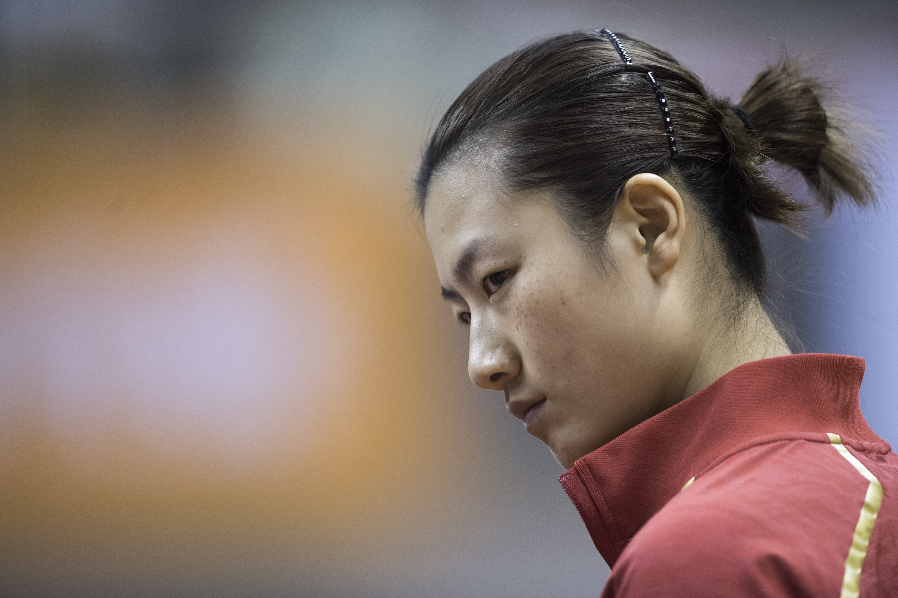 乒乓球——热身赛:丁宁胜陈可(4)