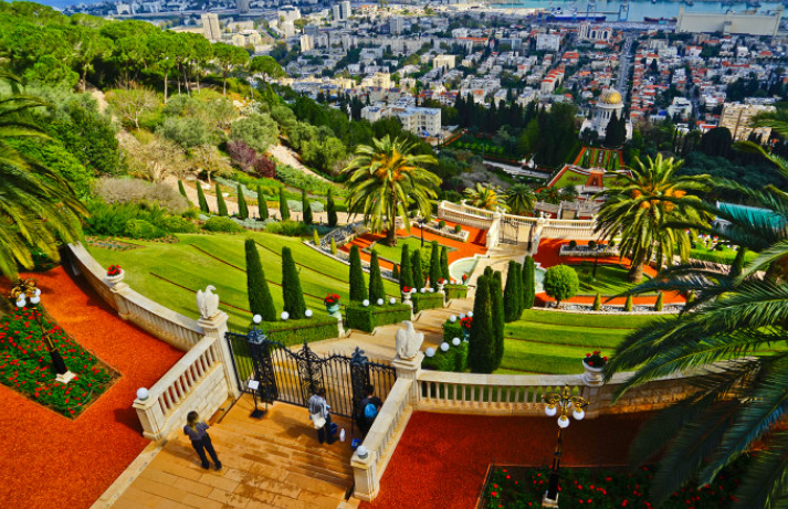 以色列的美景——巴哈伊阶梯花园