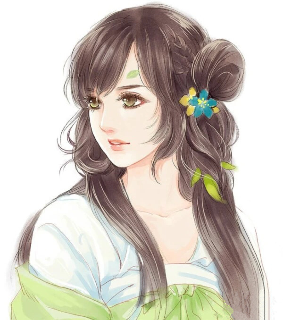 古风手绘画:"画中人"活色生香,楚楚动人的古风美人!