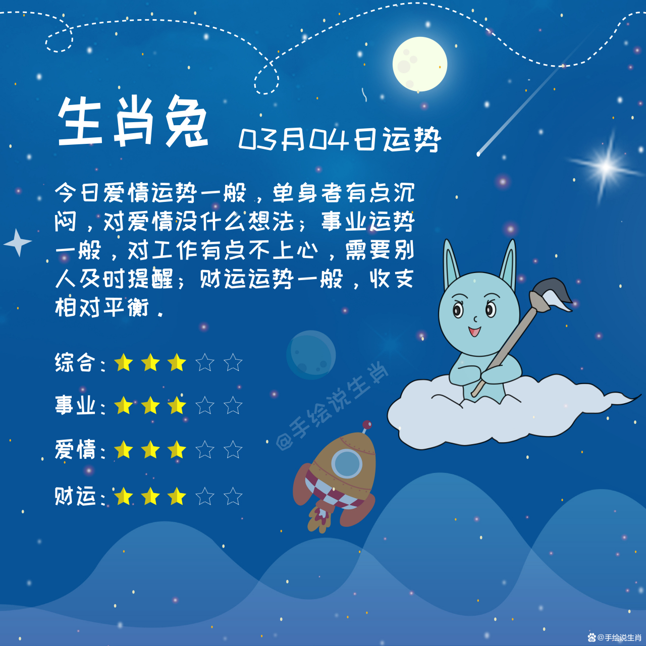 明日生肖兔爱情运势(属兔明日运势每日更新)