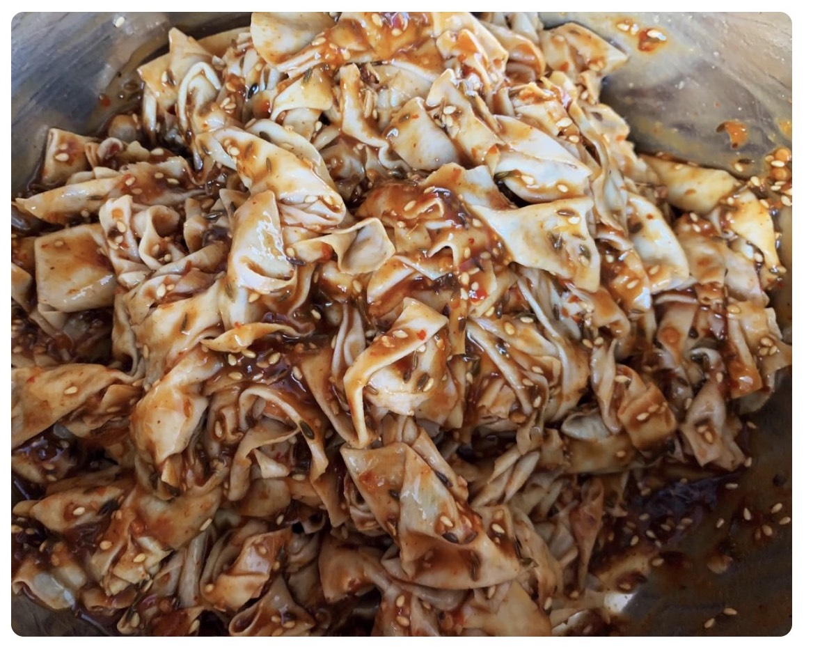 老式拌豆皮,小时候的味道,尝试了很多次终于成功了!