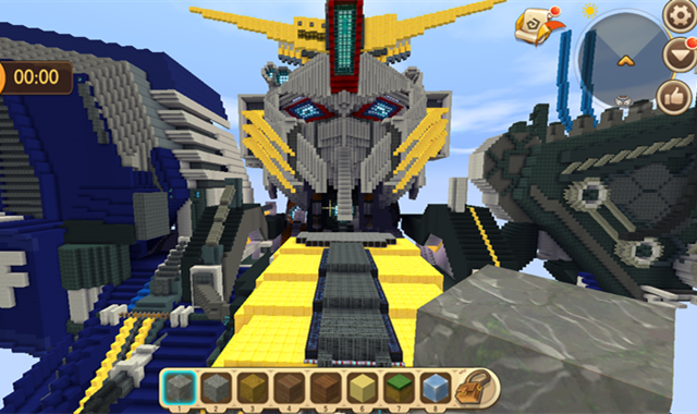 迷你世界:大神制作300米高达模型,仅用18小时,获77w玩家体验!