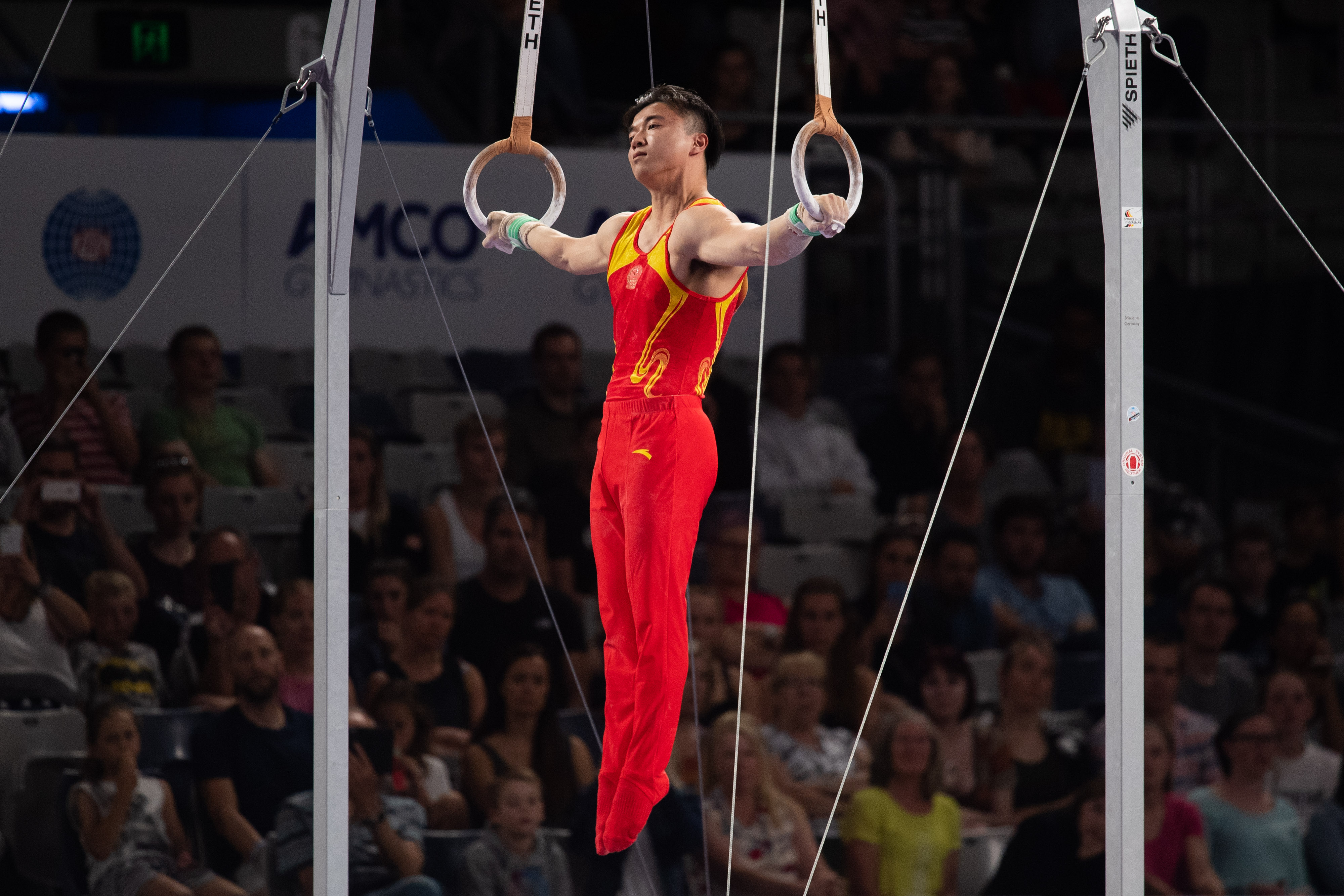 体操——世界杯墨尔本站:中国选手包揽吊环冠亚军
