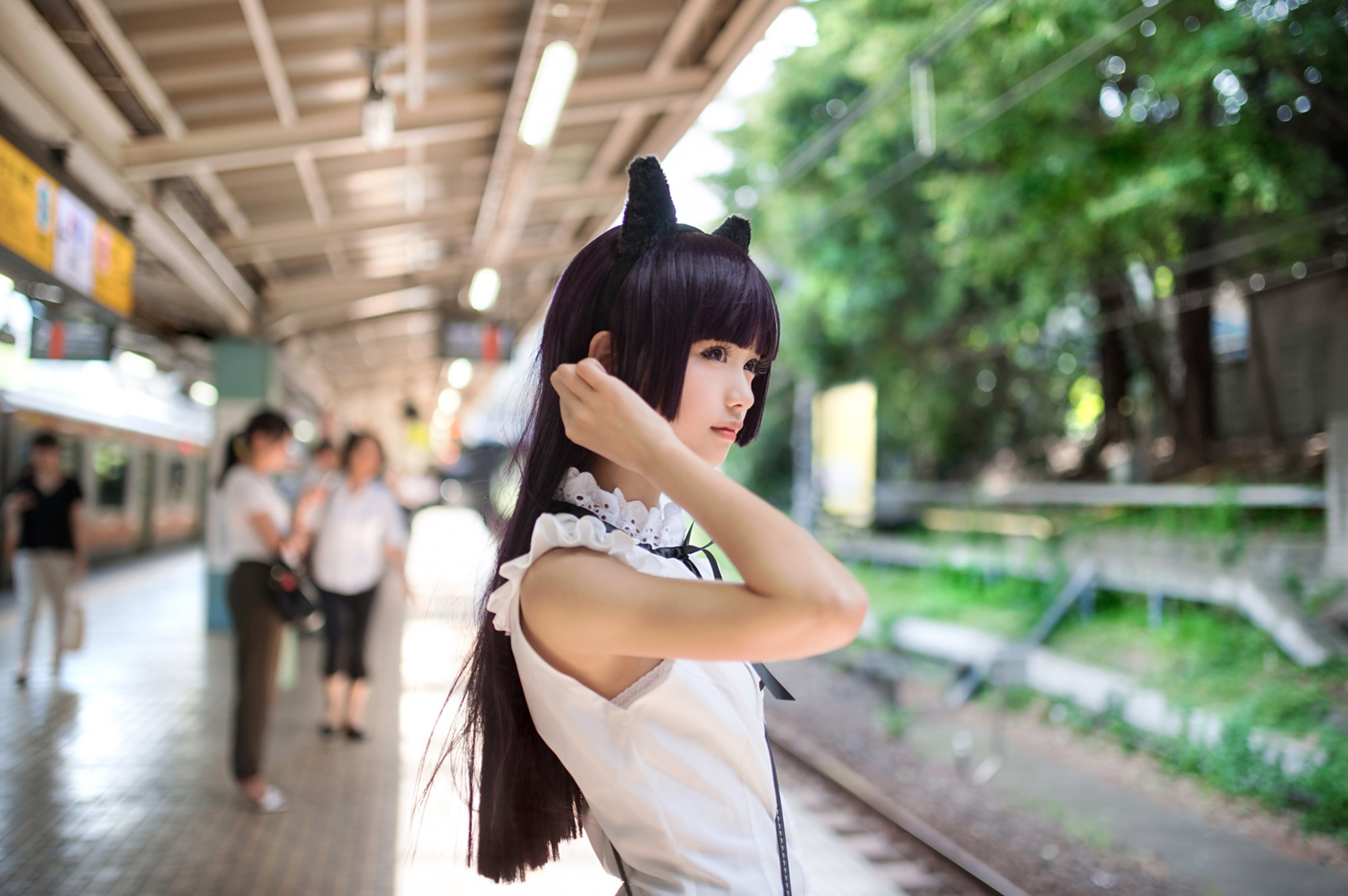 五更琉璃黑猫cos照