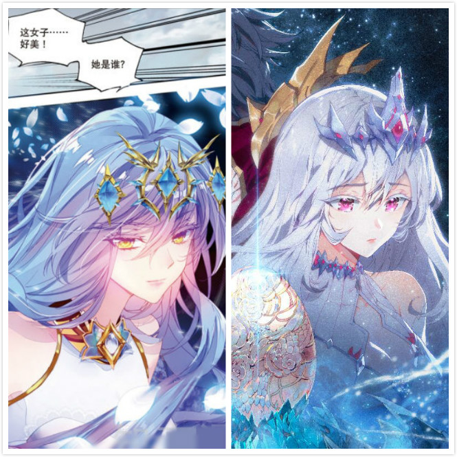 终极斗罗:古月娜正面照曝光,宛若天仙的容颜,颜值媲美光之女神