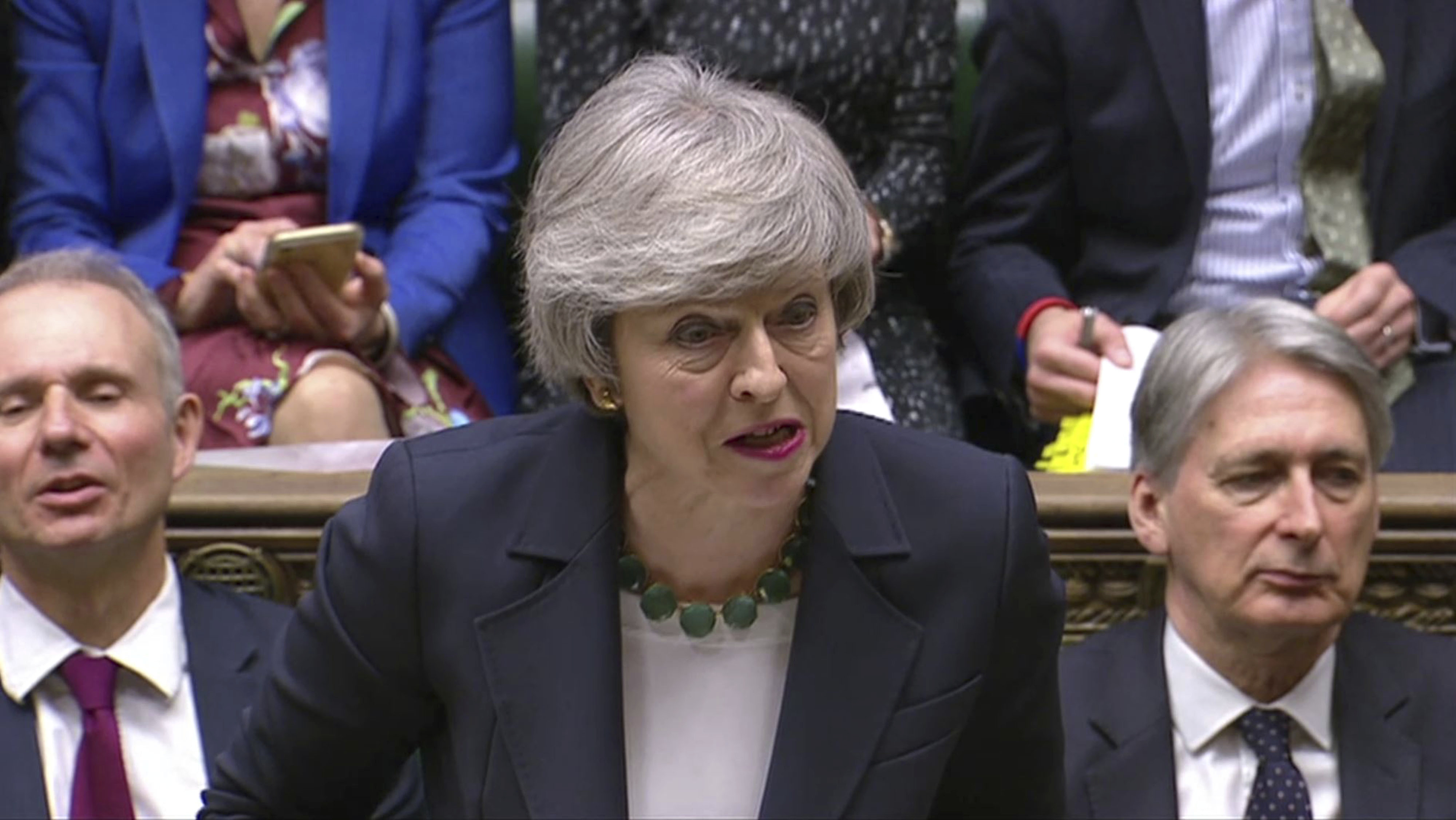 特雷莎·梅在议会进行首相问答