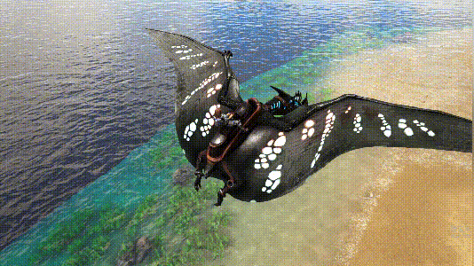 方舟:翅膀一挥可以甩出一排尖刺的古神翼龙,号称生物界的战斗机