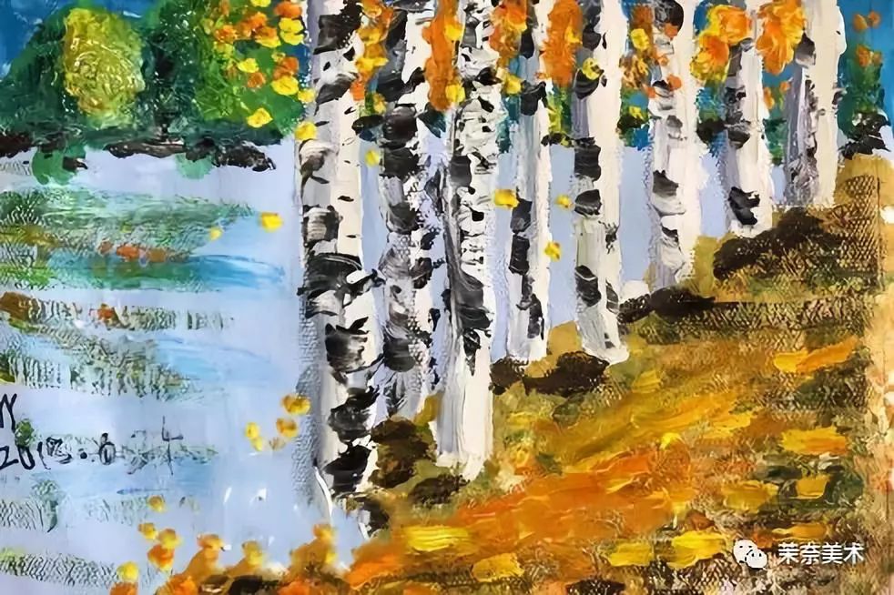 克林姆特的白桦林