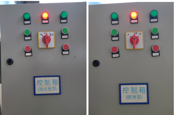 3,报警阀压力开关 水泵控制柜 注意:消防水泵应设置自动启动和手动启