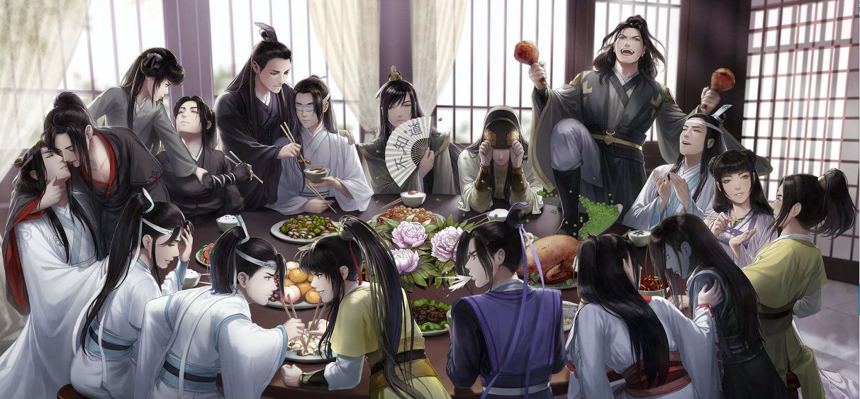 魔道祖师:忘羡家宴秀恩爱后,相约泡温泉,江澄受到万点攻击