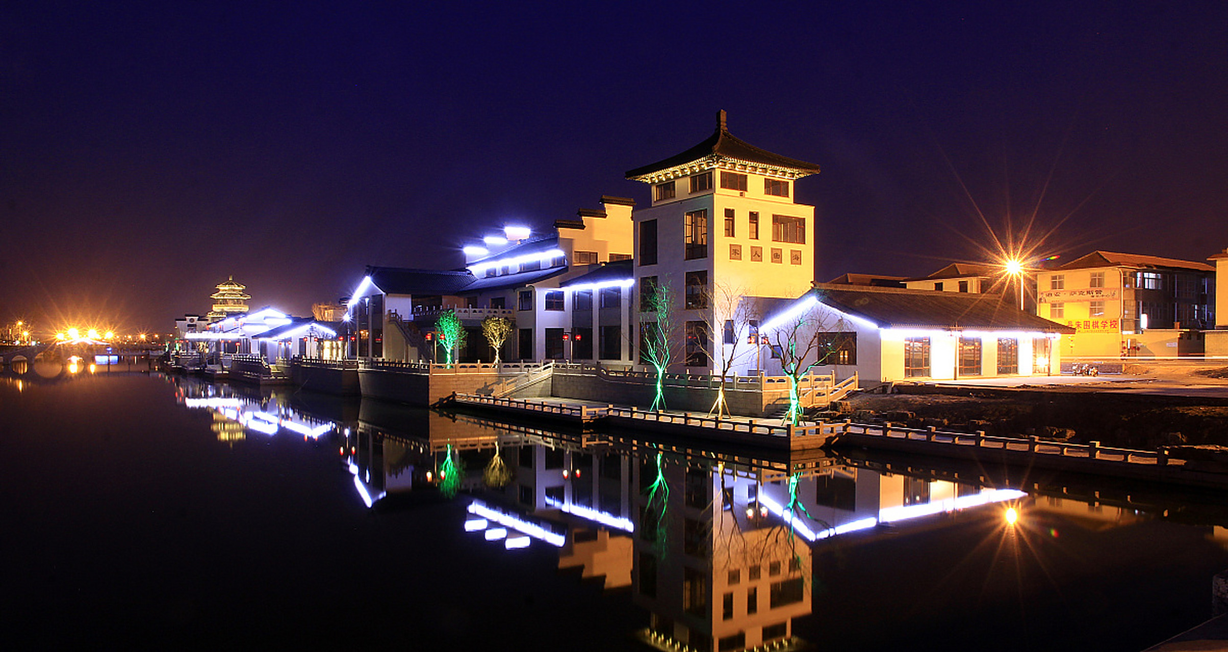 94 周至水街,位于陕西省西安市周至县,是一座充满古韵的水乡小镇.