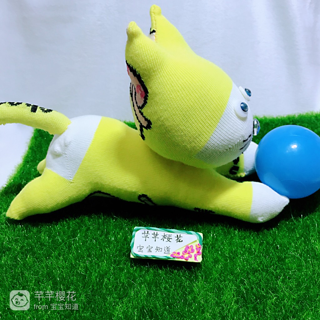 手工课堂:用袜子做个蓝眼睛的玩偶猫咪