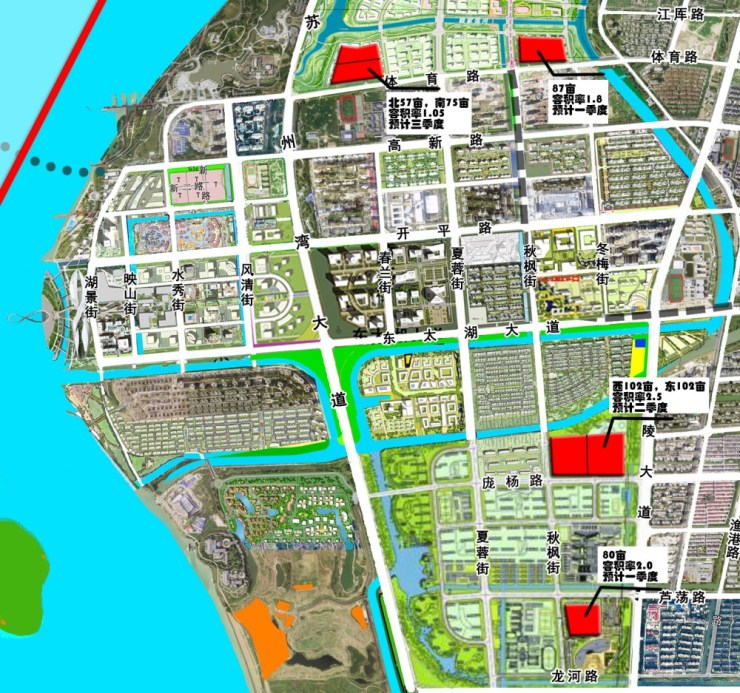 小道丨吴江太湖新城今年将出让4宗宅地 下月或有2宗亮相