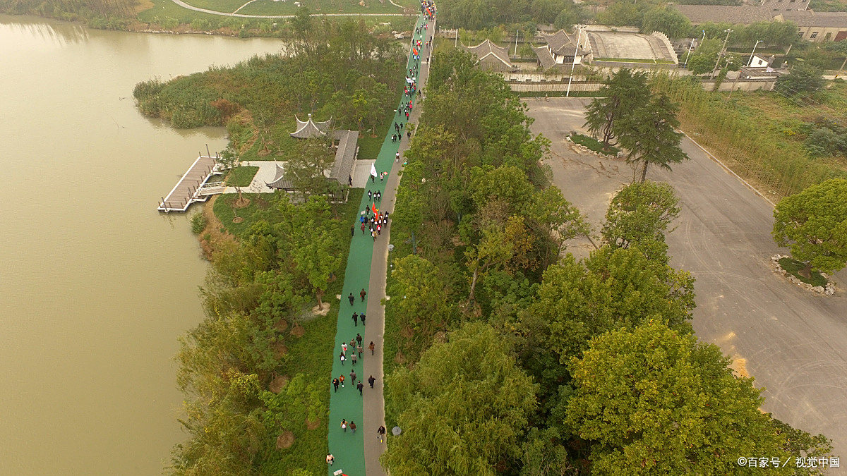 淮安古淮河文化风光带,春日骑行超舒服!