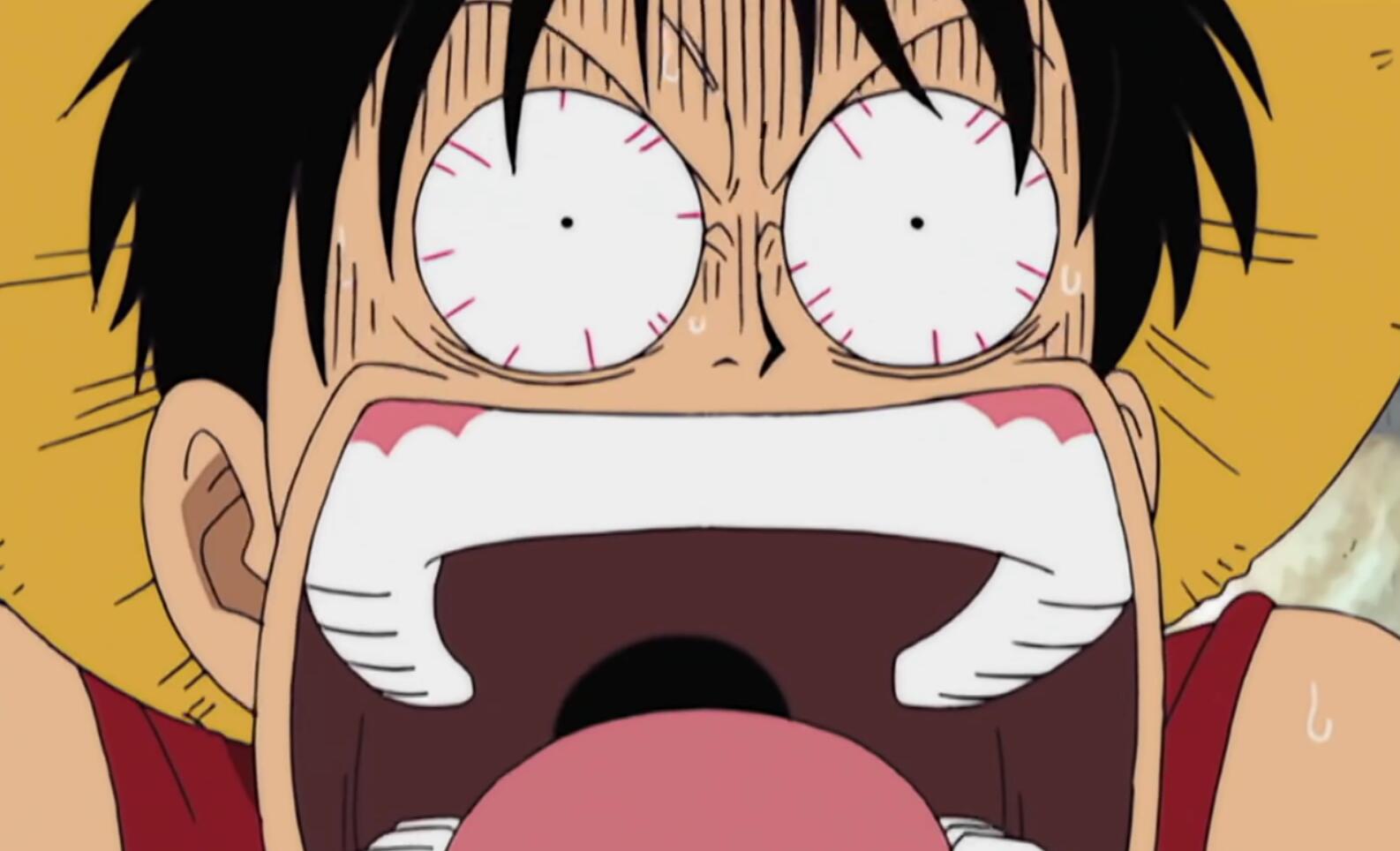 他把路飞压在石头下,路飞非常生气和为他不平,也无可奈何