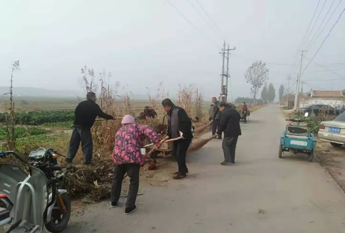 盐山县圣佛镇开展"为民服务办实事,清理荒草优环境"行动