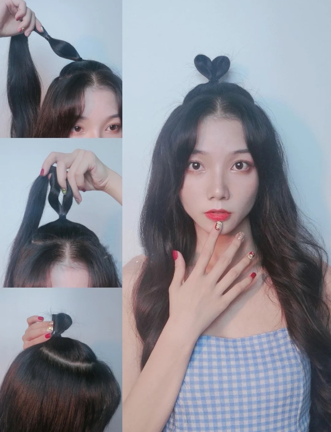 2020年又火了一种新"扎发",叫"爱心云朵头",减龄时髦不挑人