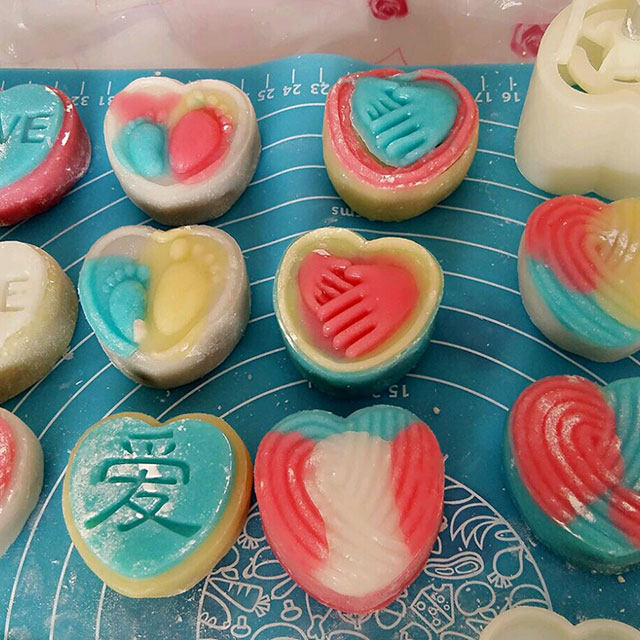 糖果冰皮月饼,蒸的更健康,低糖低脂,做法简单,口感q弹