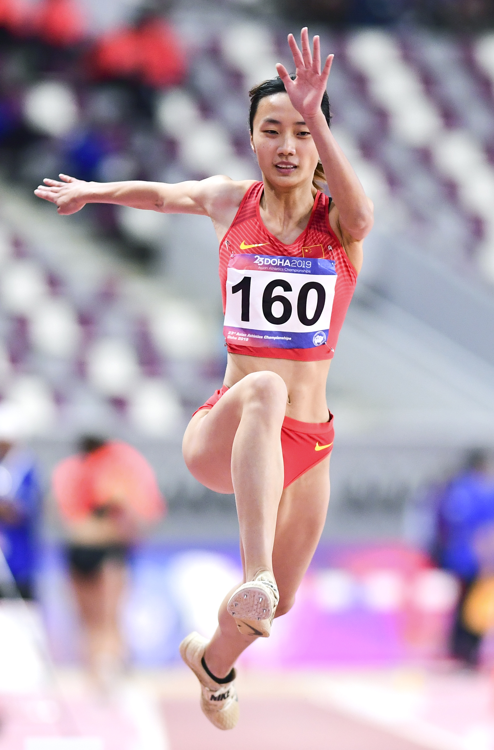 新华社照片,多哈,2019年4月24日    (体育)(1)田径——多哈亚锦赛:曾