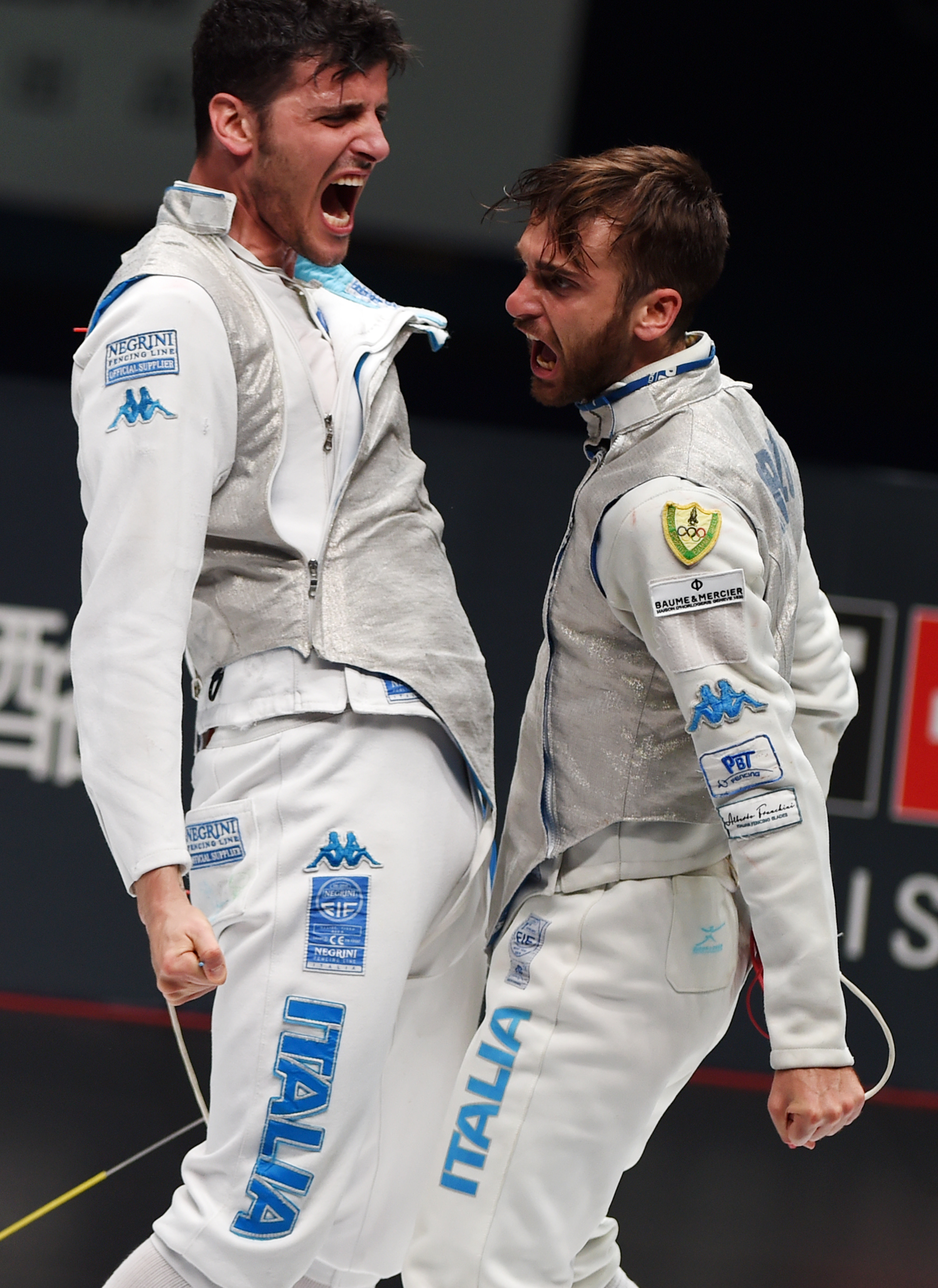 击剑——世锦赛:意大利队夺得男子花剑团体冠军(3)