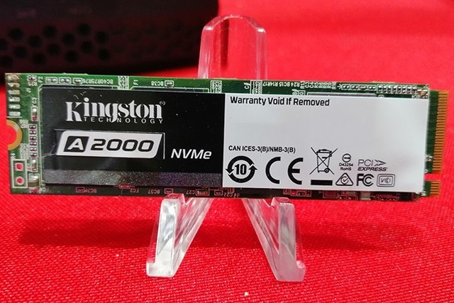 金士顿展示a2000 nvme ssd:价格有望低于sata!